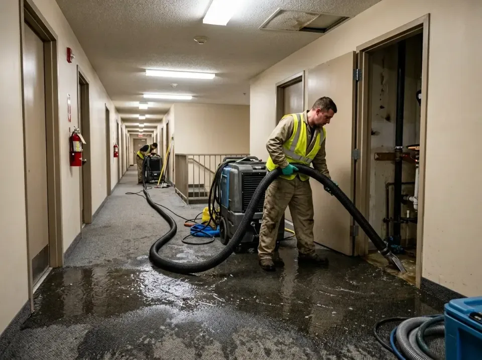 multi-unit-apartment-hallway-f-005 — frequently asked questions, Emergency Burst Pipe Water Extraction & Removal in Brimfiel…